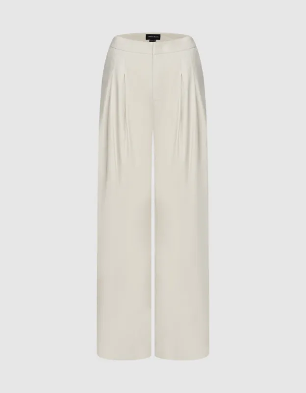 Woven Thin Wide-Leg Pants sold by Urban Revivo