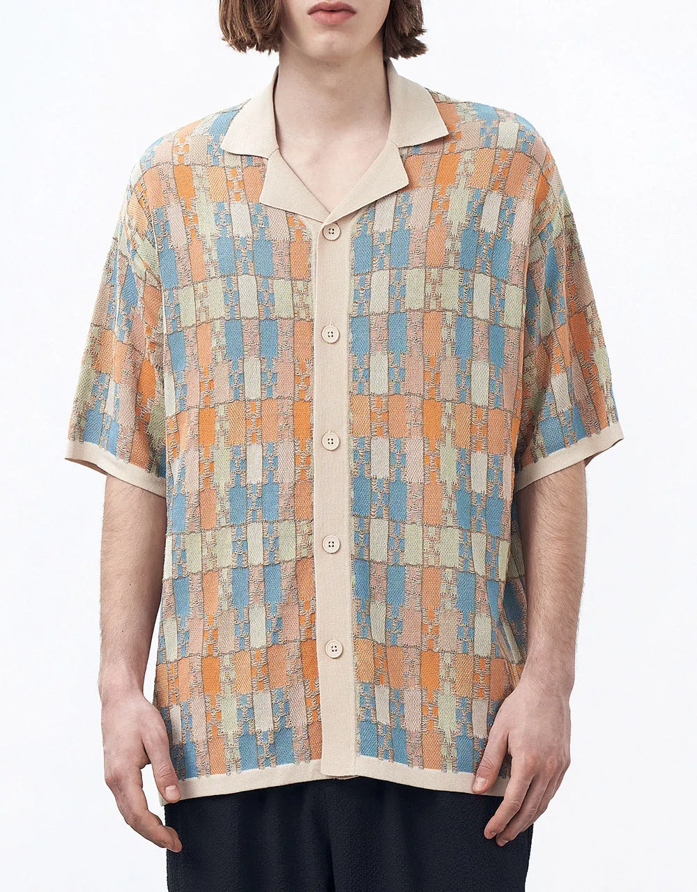 Multi Color Plaid Short Sleeve Cardigan sold by Urban Revivo product image thumbnail 2