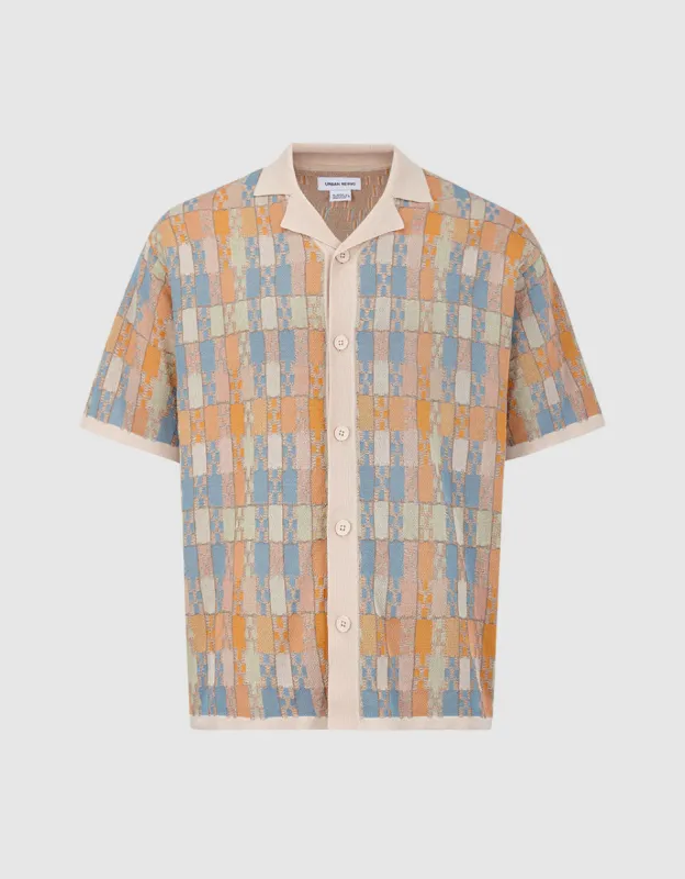 Multi Color Plaid Short Sleeve Cardigan sold by Urban Revivo