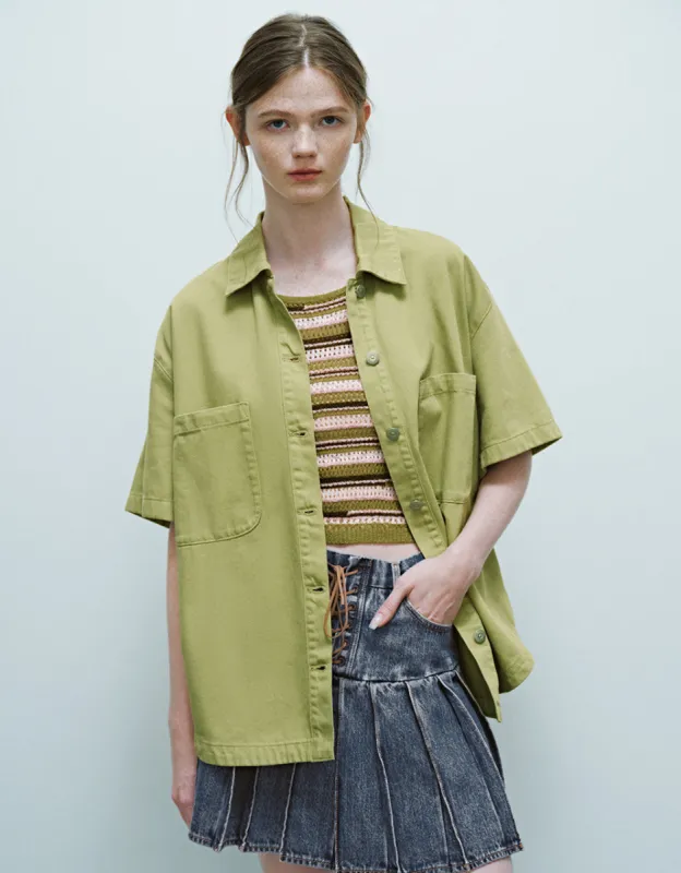 Loose Denim Shirt sold by Urban Revivo