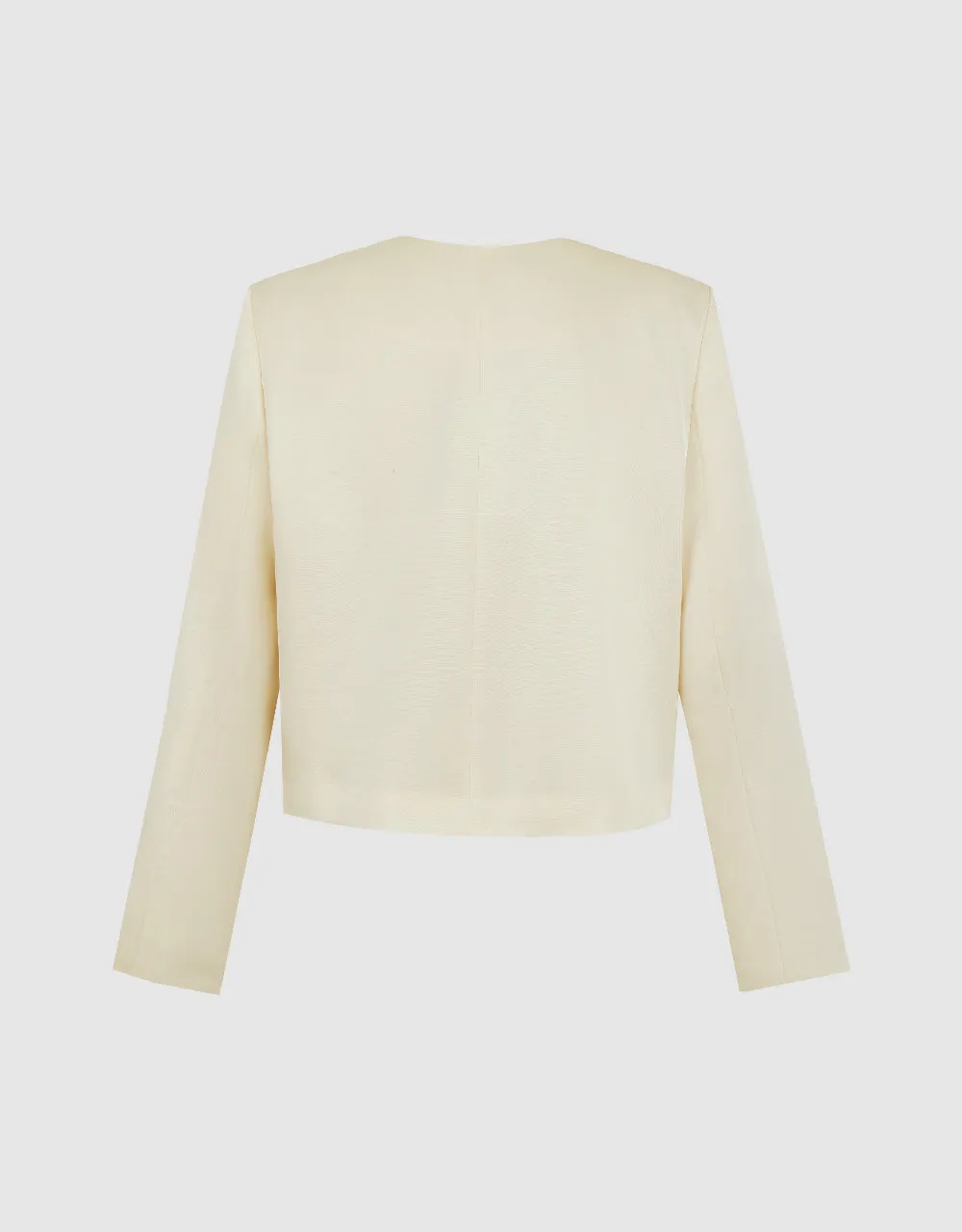 Cropped V-Neck Blazer Jacket sold by Urban Revivo product image thumbnail 5