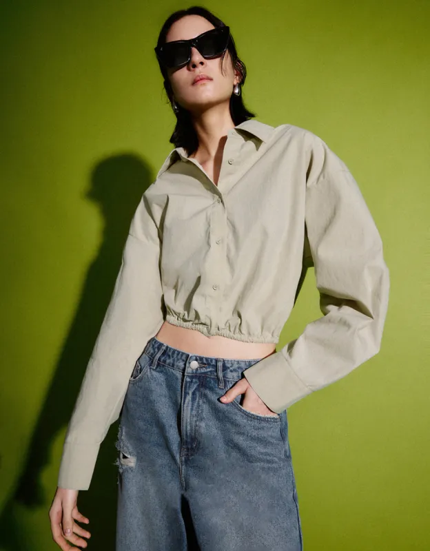 Button Up Loose Shirt sold by Urban Revivo