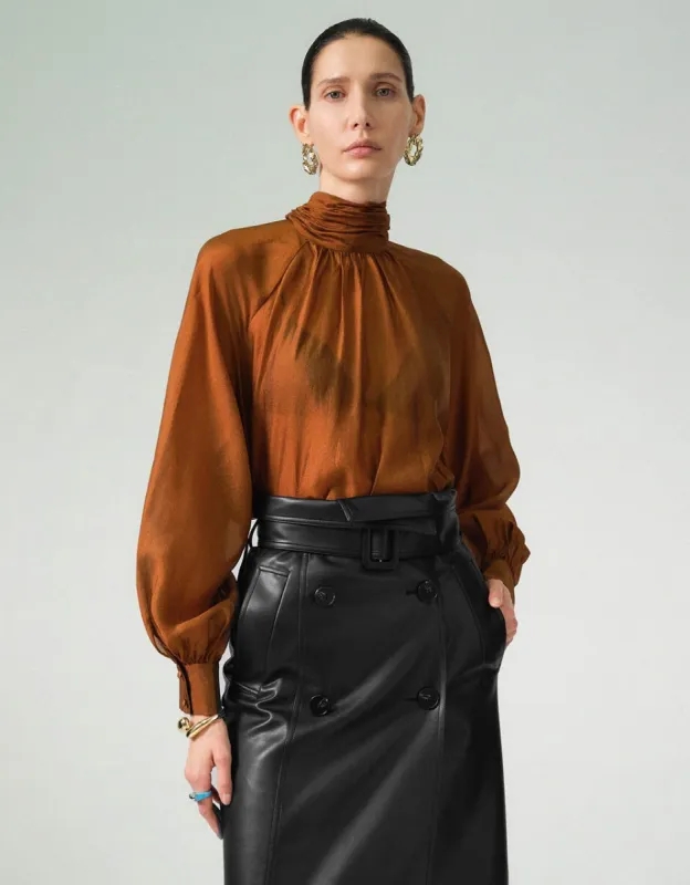 Turtle Neck Overhead Shirt made by Urban Revivo