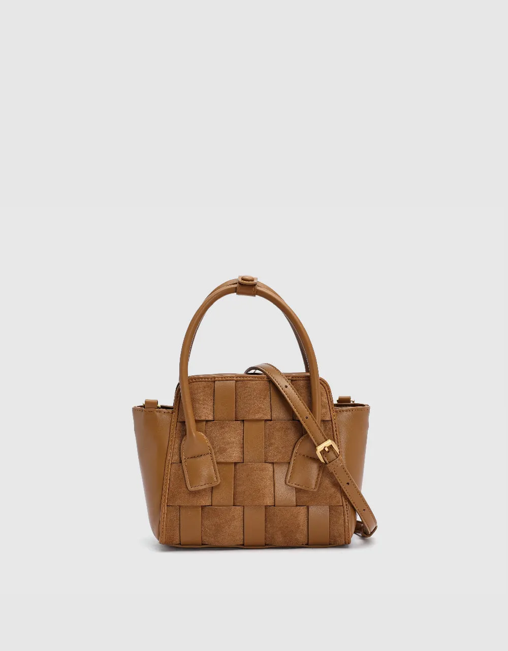 Braided Pattern Vegan Leather Shoulder Bag sold by Urban Revivo