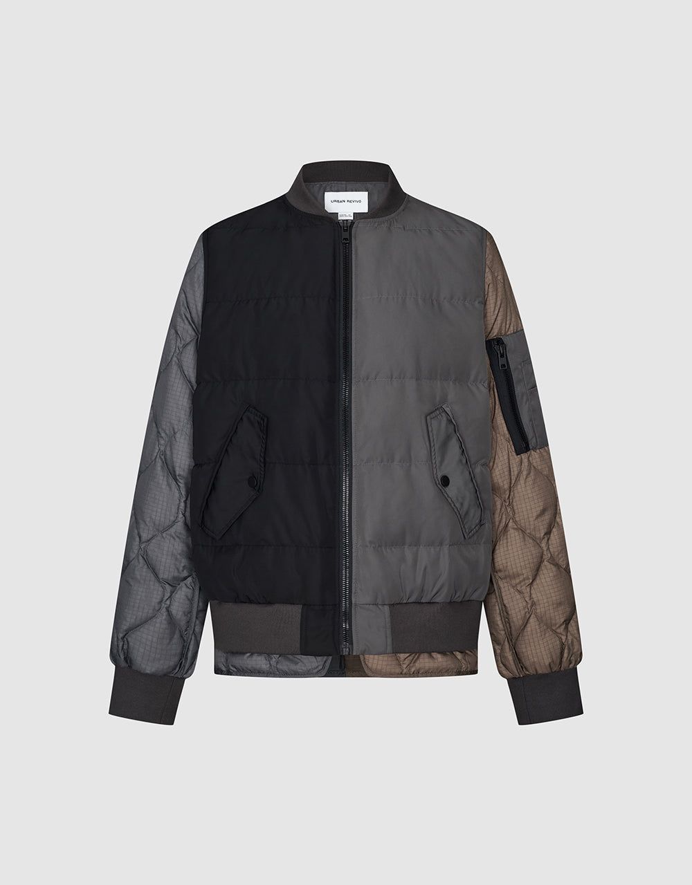 Zipper Front Loose Down Jacket sold by Urban Revivo product image thumbnail 2