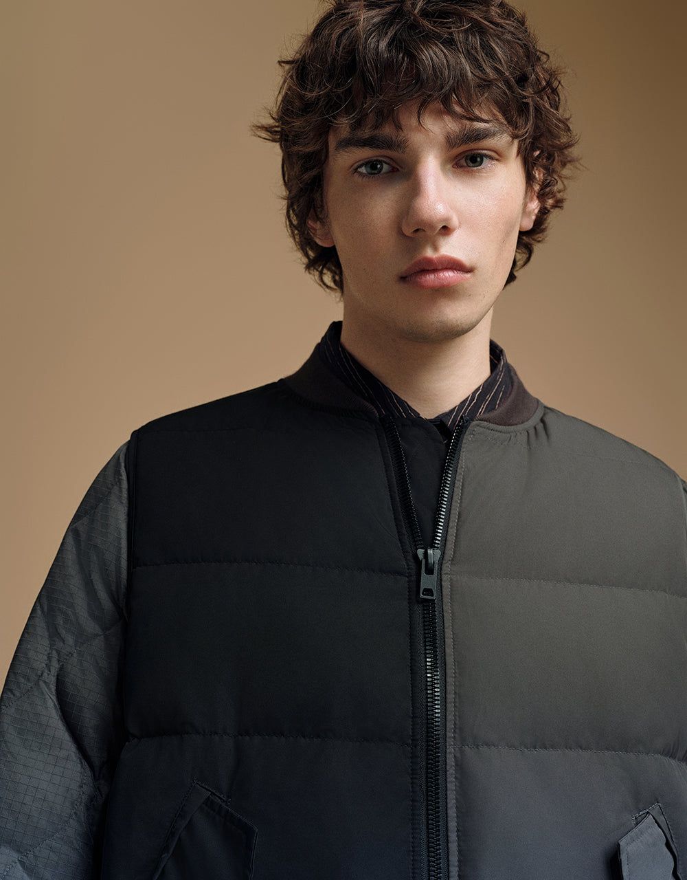 Zipper Front Loose Down Jacket sold by Urban Revivo product image thumbnail 5