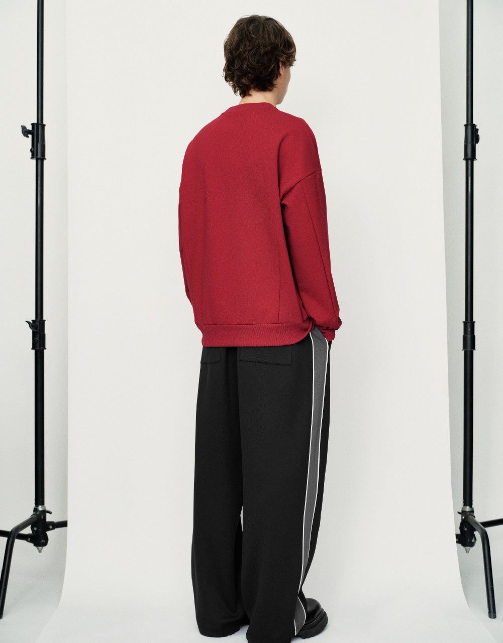 Drawstring Waist Knitted Wide-Leg Pants sold by Urban Revivo product image thumbnail 5