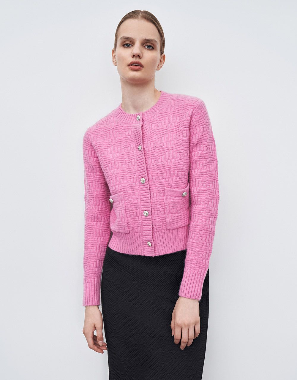 Patch Pocket Textured Cardigan sold by Urban Revivo product image thumbnail 2