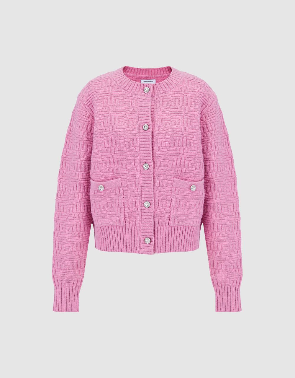 Patch Pocket Textured Cardigan sold by Urban Revivo