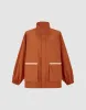 Stand Collar Oversized Jacket sold by Urban Revivo