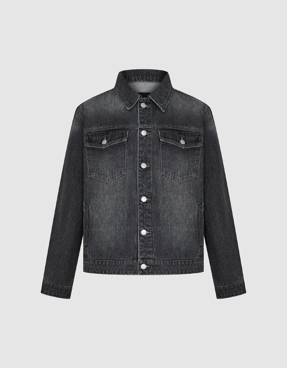 Button Up Denim Jacket sold by Urban Revivo product image thumbnail 2