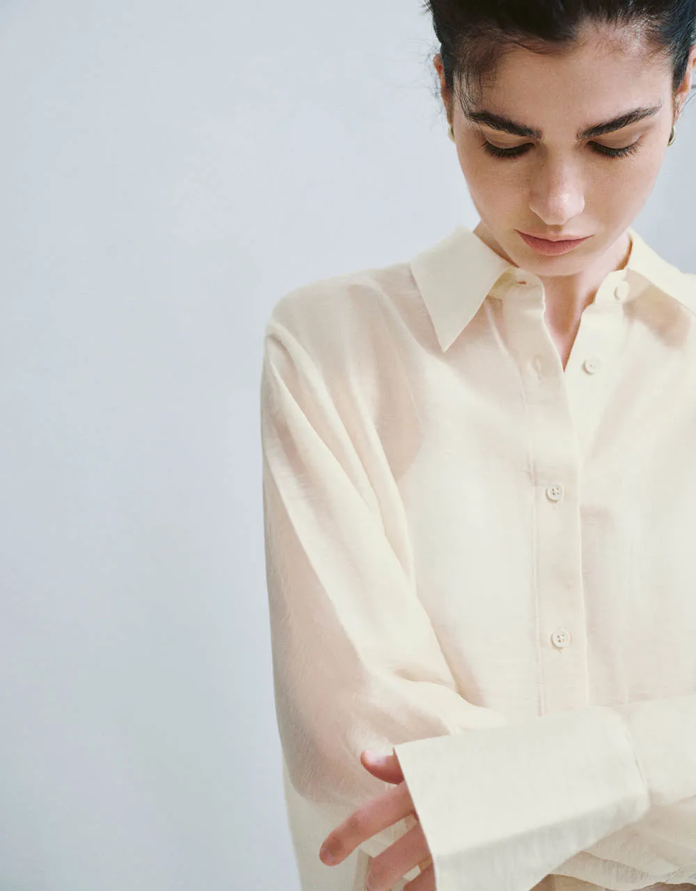 Button Up Straight Shirt sold by Urban Revivo product image thumbnail 4