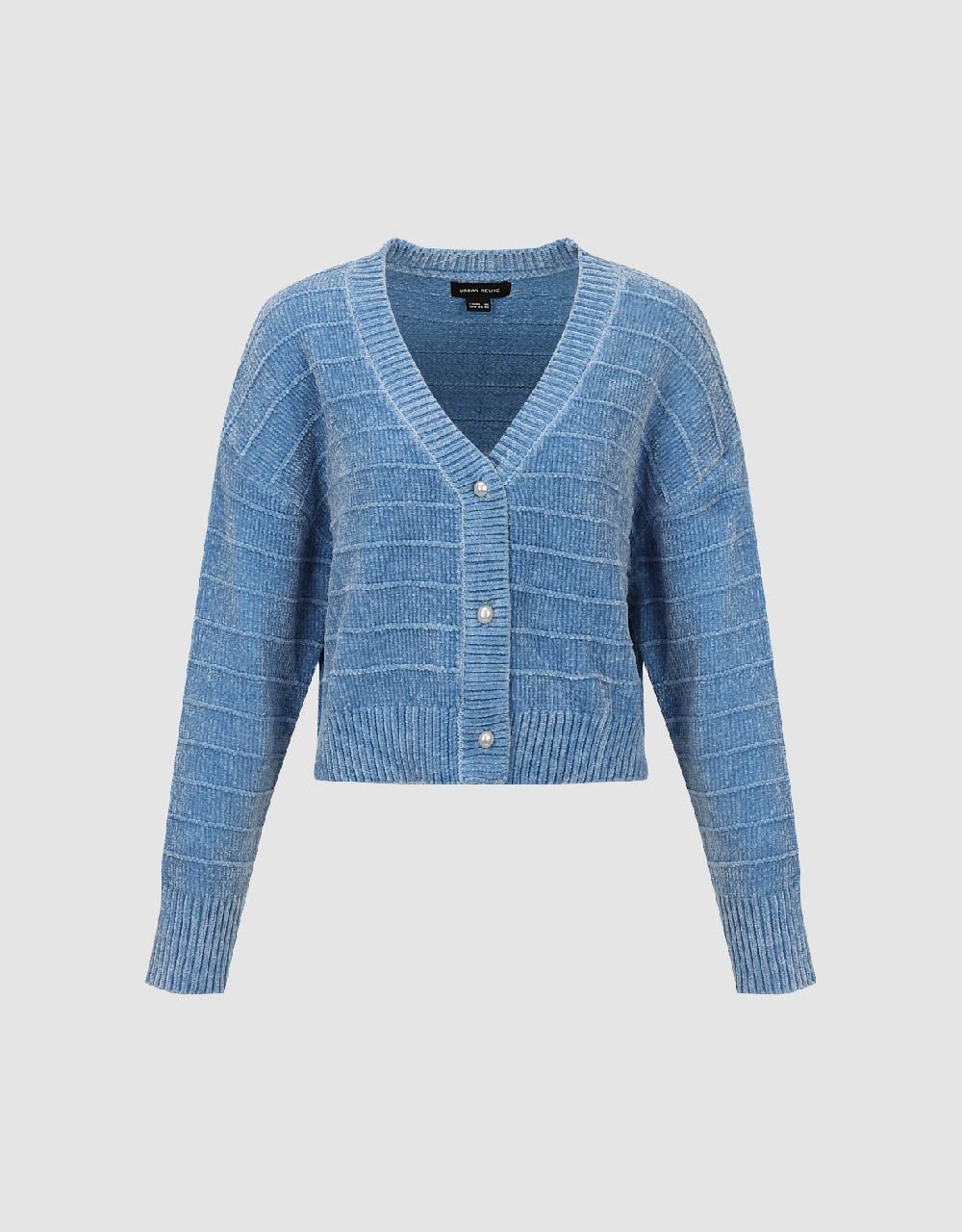 Drop Shoulder Sleeve V-Neck Knitted Cardigan sold by Urban Revivo product image thumbnail 5
