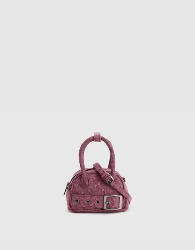 Denim Shoulder Bag With Stand Handle sold by Urban Revivo