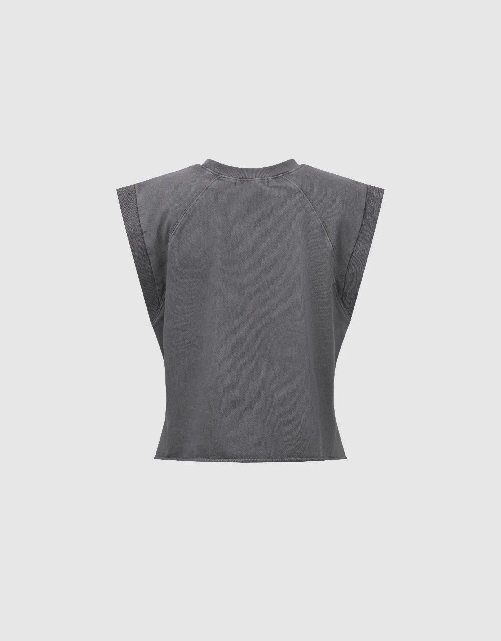 Letter Printed Crew Neck Tank Top sold by Urban Revivo product image thumbnail 5