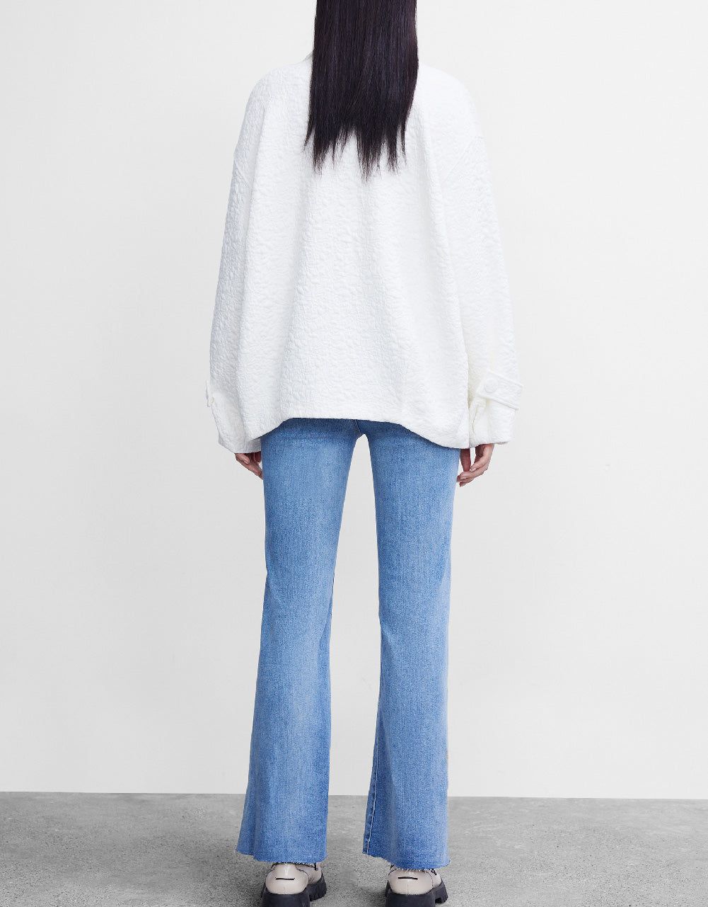 Textured Drop Shoulder Patched Pocket Jacket sold by Urban Revivo product image thumbnail 4