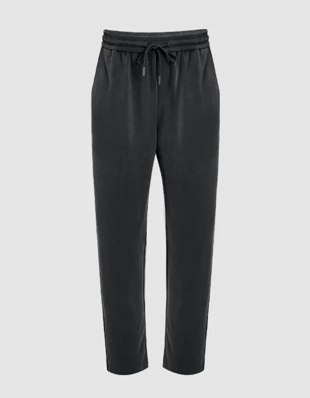 Drawstring Waist Knitted Carrot Fit Pants sold by Urban Revivo