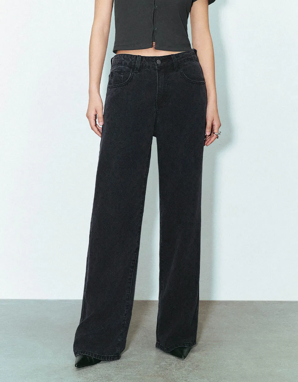 Wide-Leg Jeans sold by Urban Revivo product image thumbnail 2