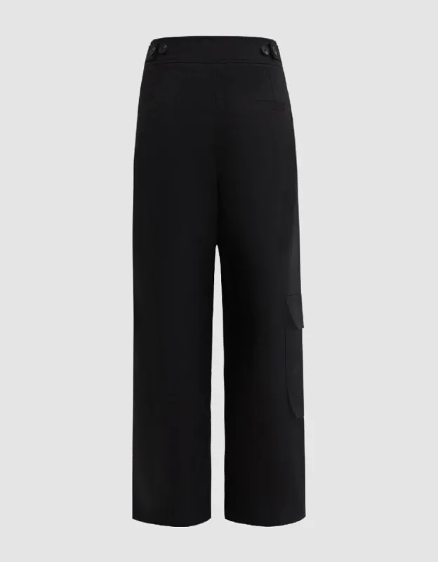 Capri Wide-Leg Pants sold by Urban Revivo