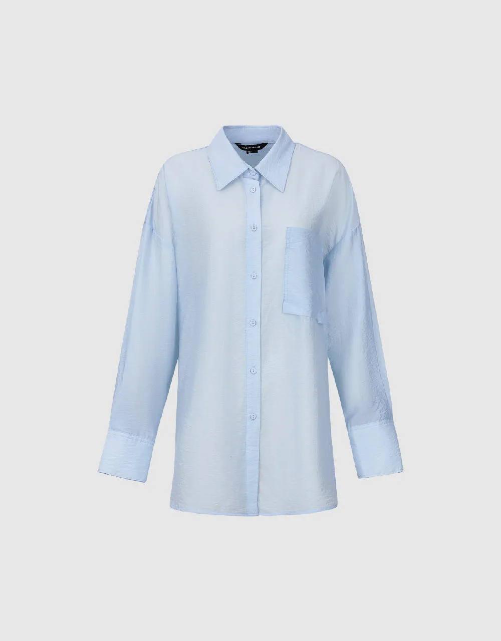 Button Up Straight Shirt sold by Urban Revivo product image thumbnail 2