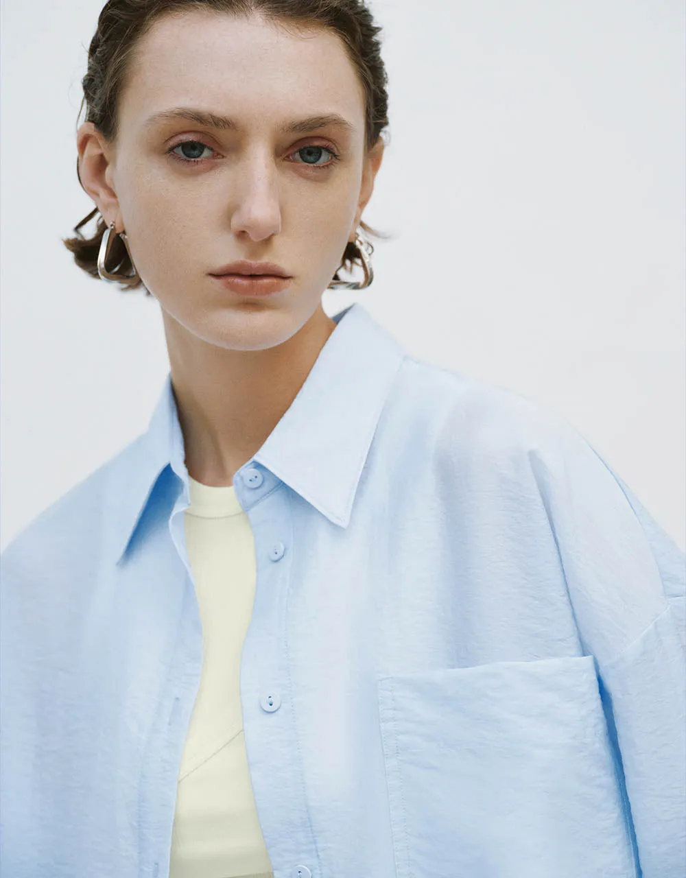 Button Up Straight Shirt sold by Urban Revivo product image thumbnail 4