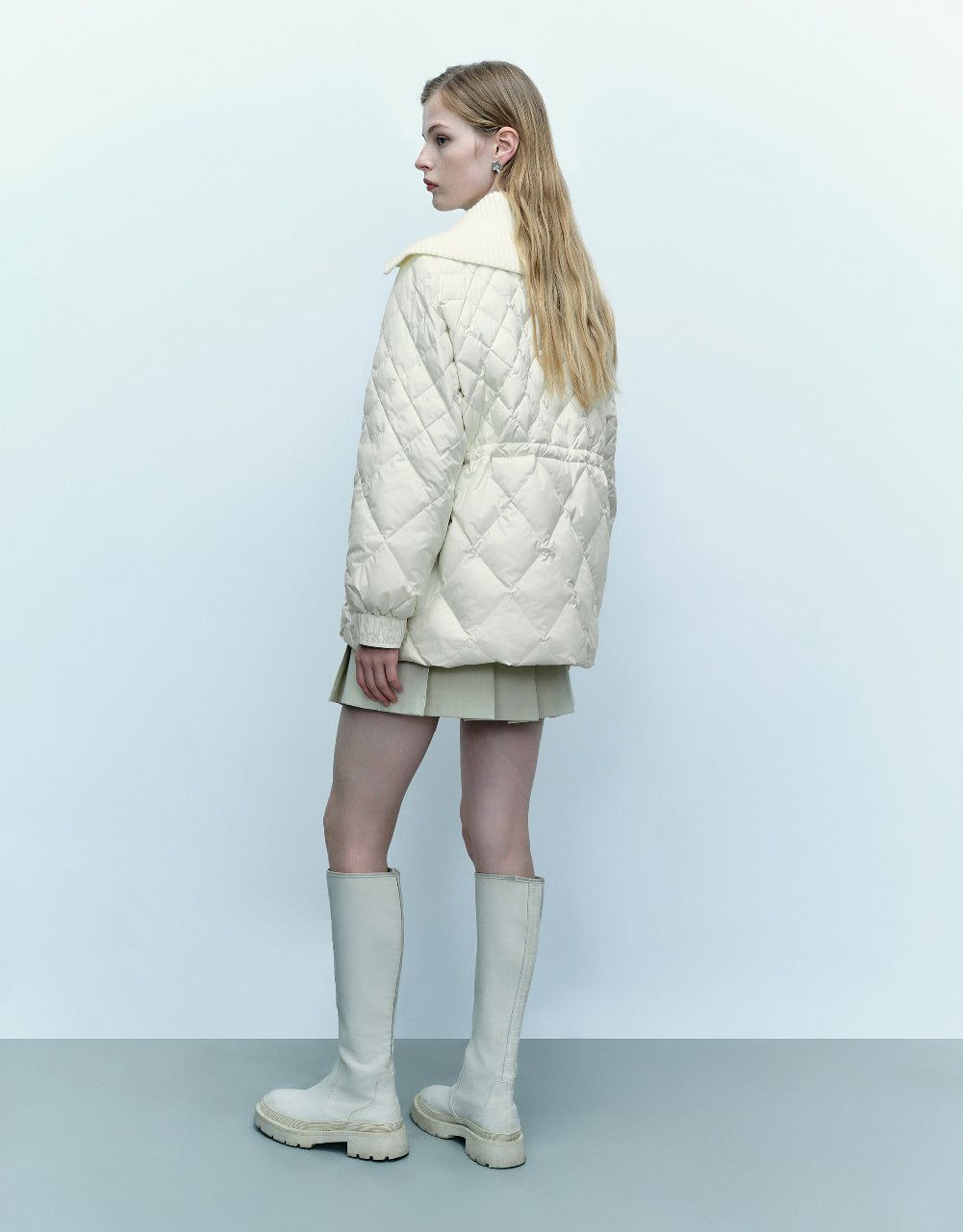 Raglan Sleeve Quilted Puffer Jacket sold by Urban Revivo product image thumbnail 4