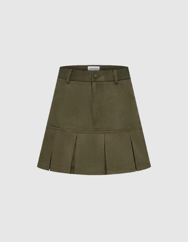 Mini A-Line Skirt With Belt sold by Urban Revivo