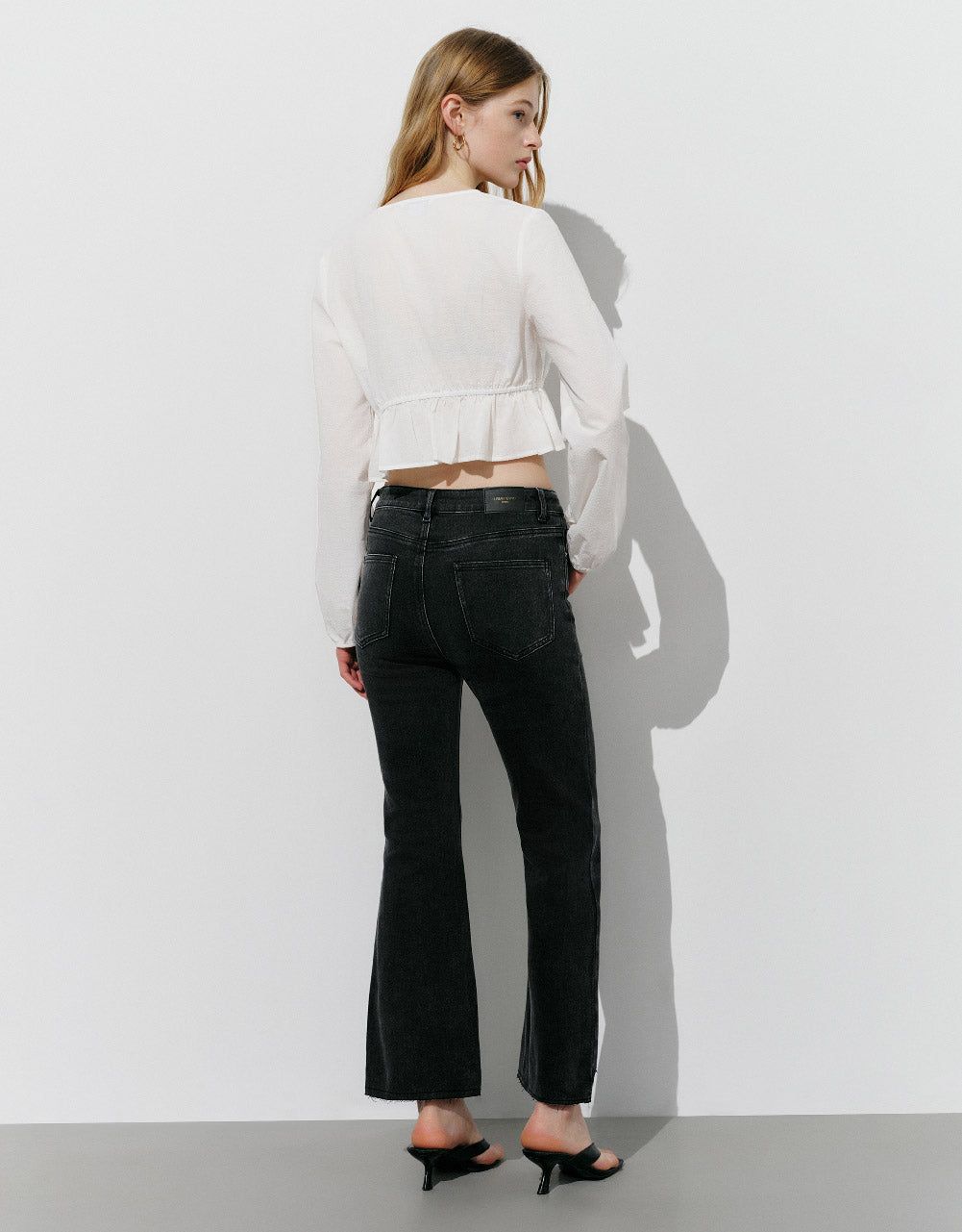 Raw Hem Flare Jeans sold by Urban Revivo product image thumbnail 5