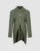Lapel Skater Jacket With Metal Buttons sold by Urban Revivo