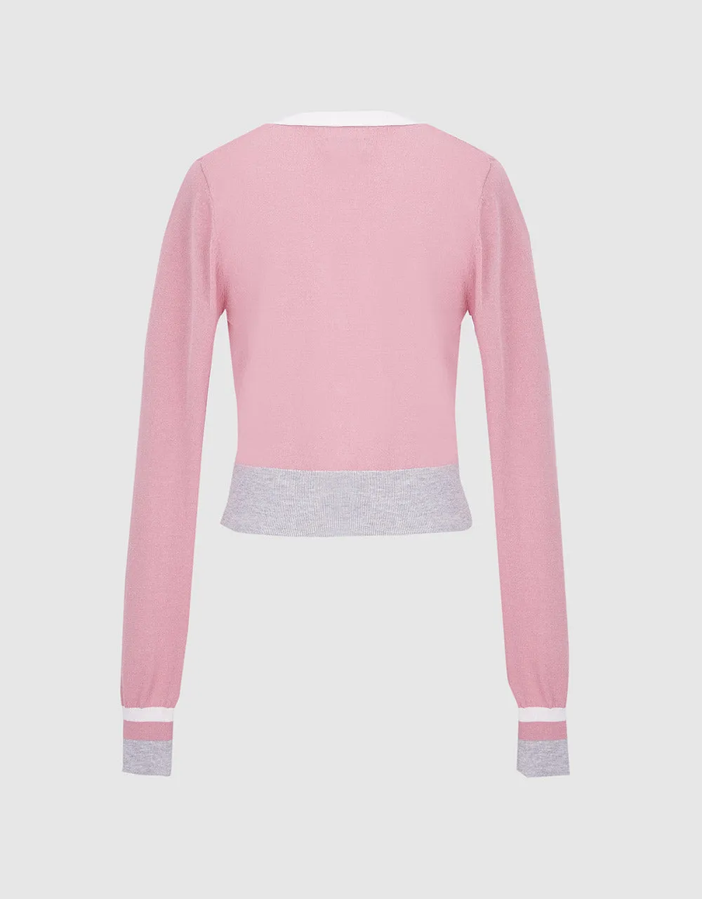 Color Block Fitted Cardigan sold by Urban Revivo product image thumbnail 4