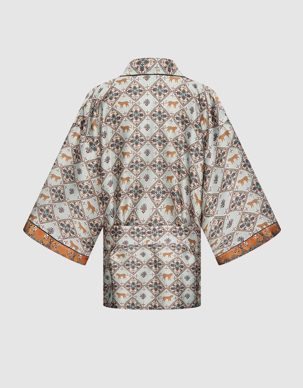 Printed Jacket With Belt sold by Urban Revivo product image thumbnail 4