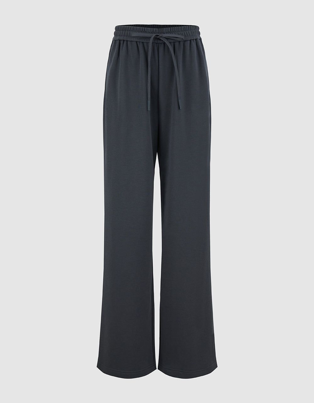 Drawstring Waist Knitted Straight Pants sold by Urban Revivo