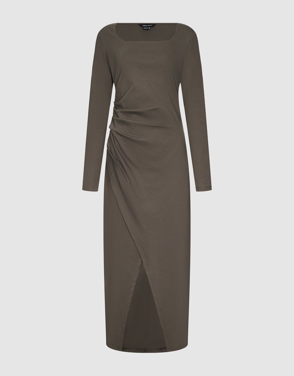 Asymmetric Square-Cut Collar Skater Dress sold by Urban Revivo product image thumbnail 2