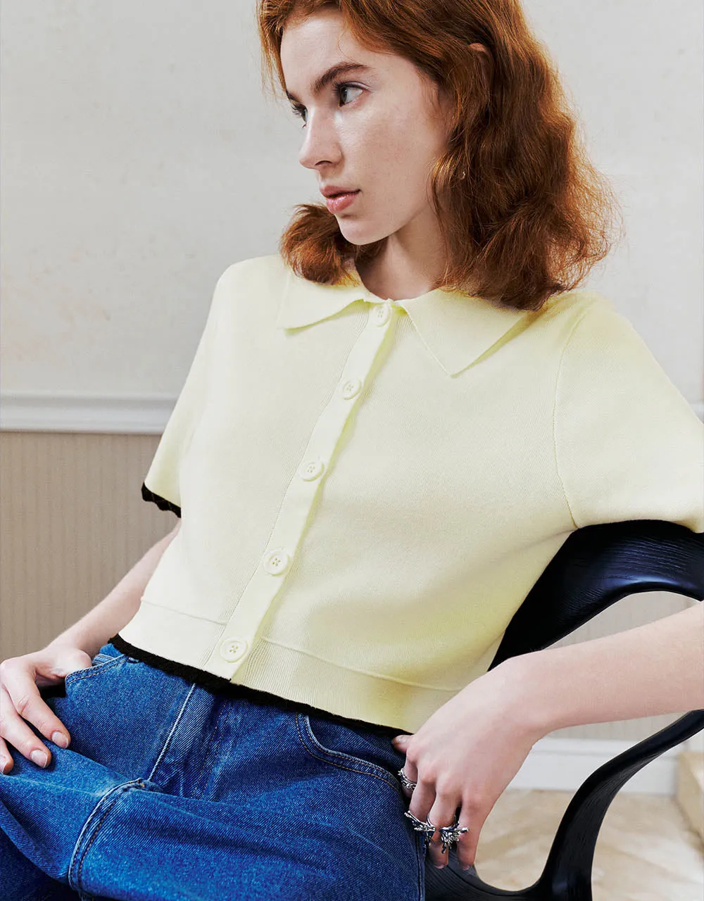 Button Up Knitted Cardigan sold by Urban Revivo product image thumbnail 3