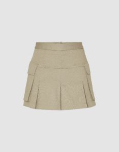 Pleated Mini A-Line Skirt sold by Urban Revivo