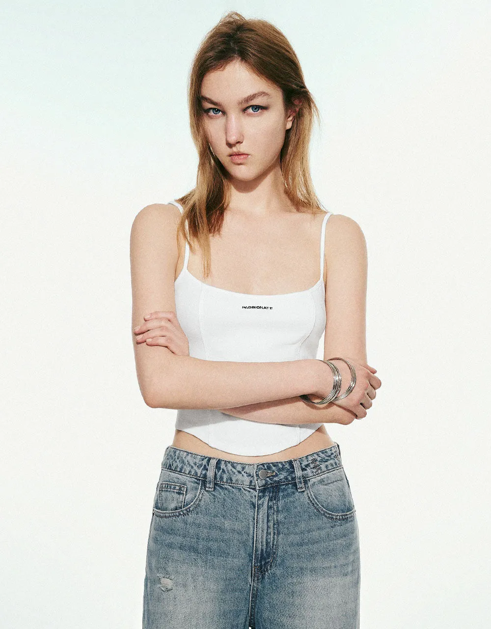 U Neck Skinny Cami Top sold by Urban Revivo