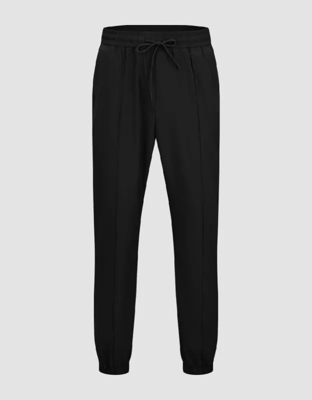 Drawstring Waist Jogger Pants sold by Urban Revivo