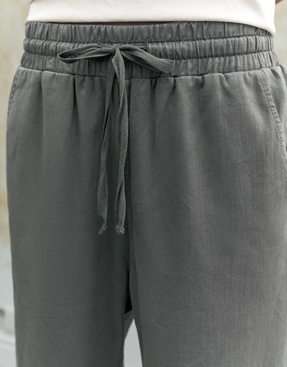 Drawstring Waist Wide-Leg Jeans sold by Urban Revivo product image thumbnail 5