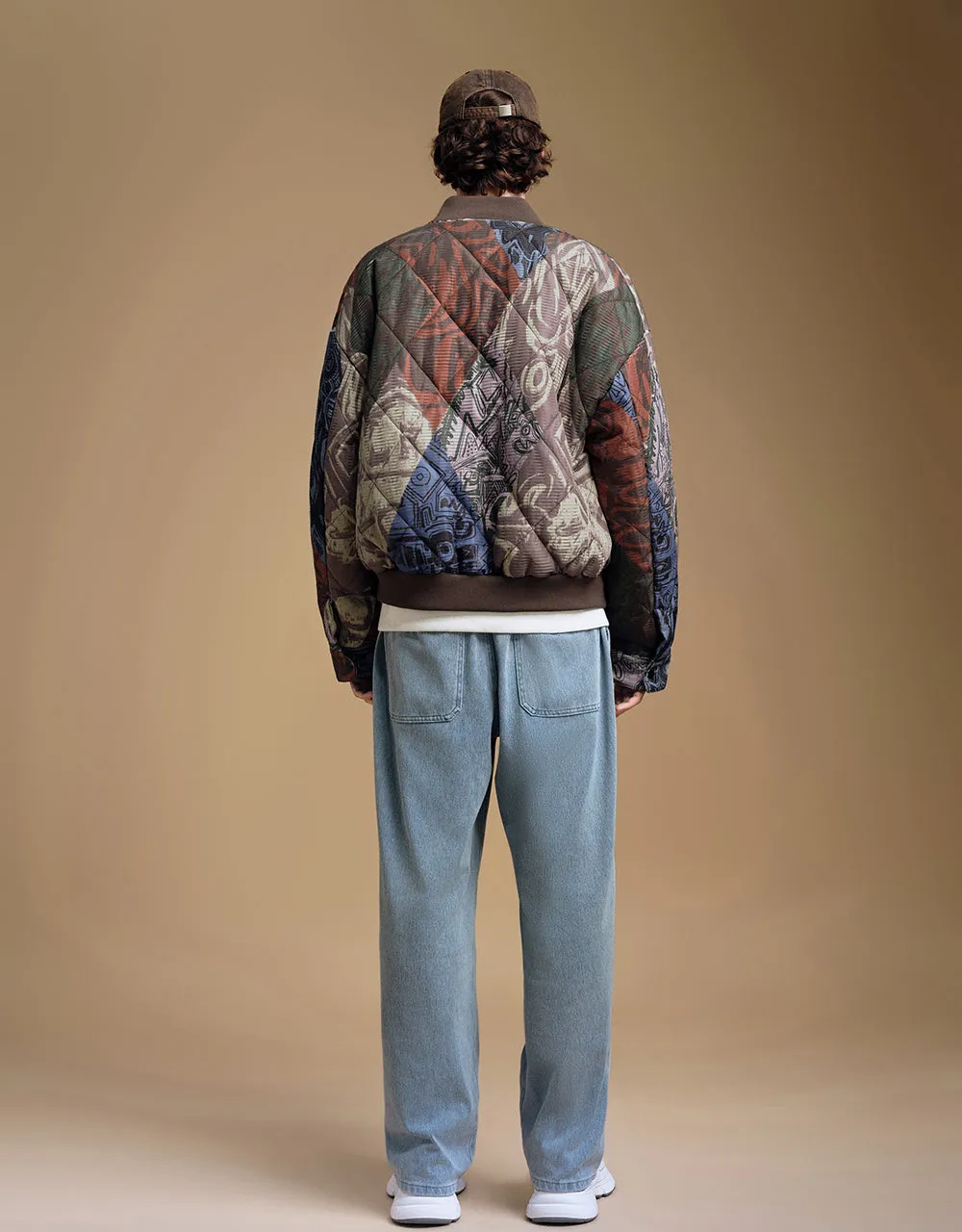 Printed Straight Padded Coat sold by Urban Revivo product image thumbnail 4