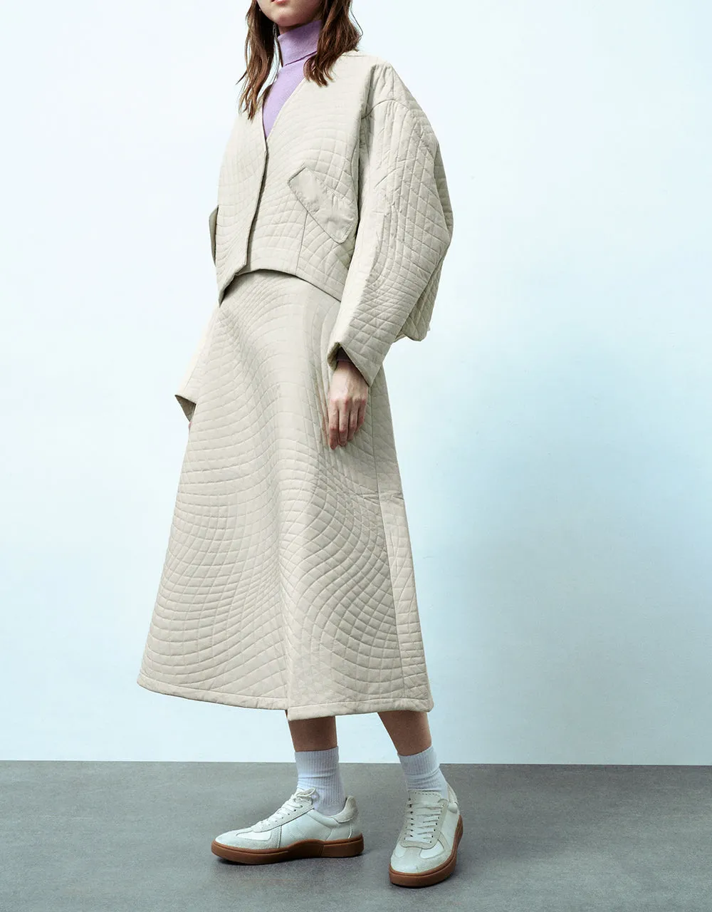 Midi A-Line Skirt sold by Urban Revivo product image thumbnail 4