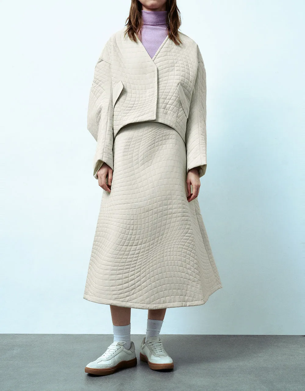 Midi A-Line Skirt sold by Urban Revivo product image thumbnail 2