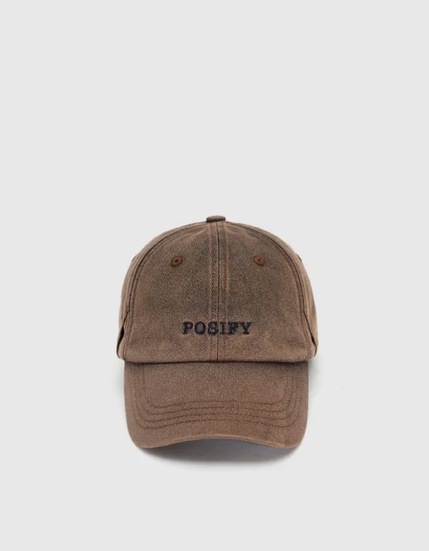 Letter Embossed Denim Baseball Cap sold by Urban Revivo