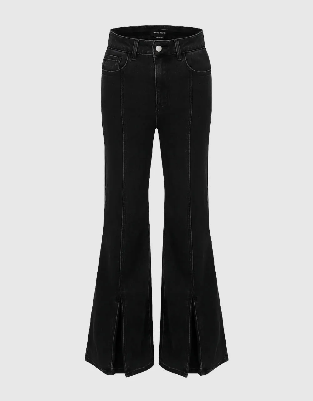 Split Hem Flare Jeans sold by Urban Revivo