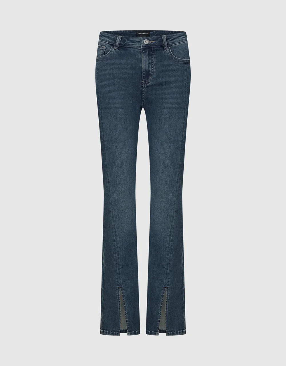 Split Hem Flare Jeans sold by Urban Revivo