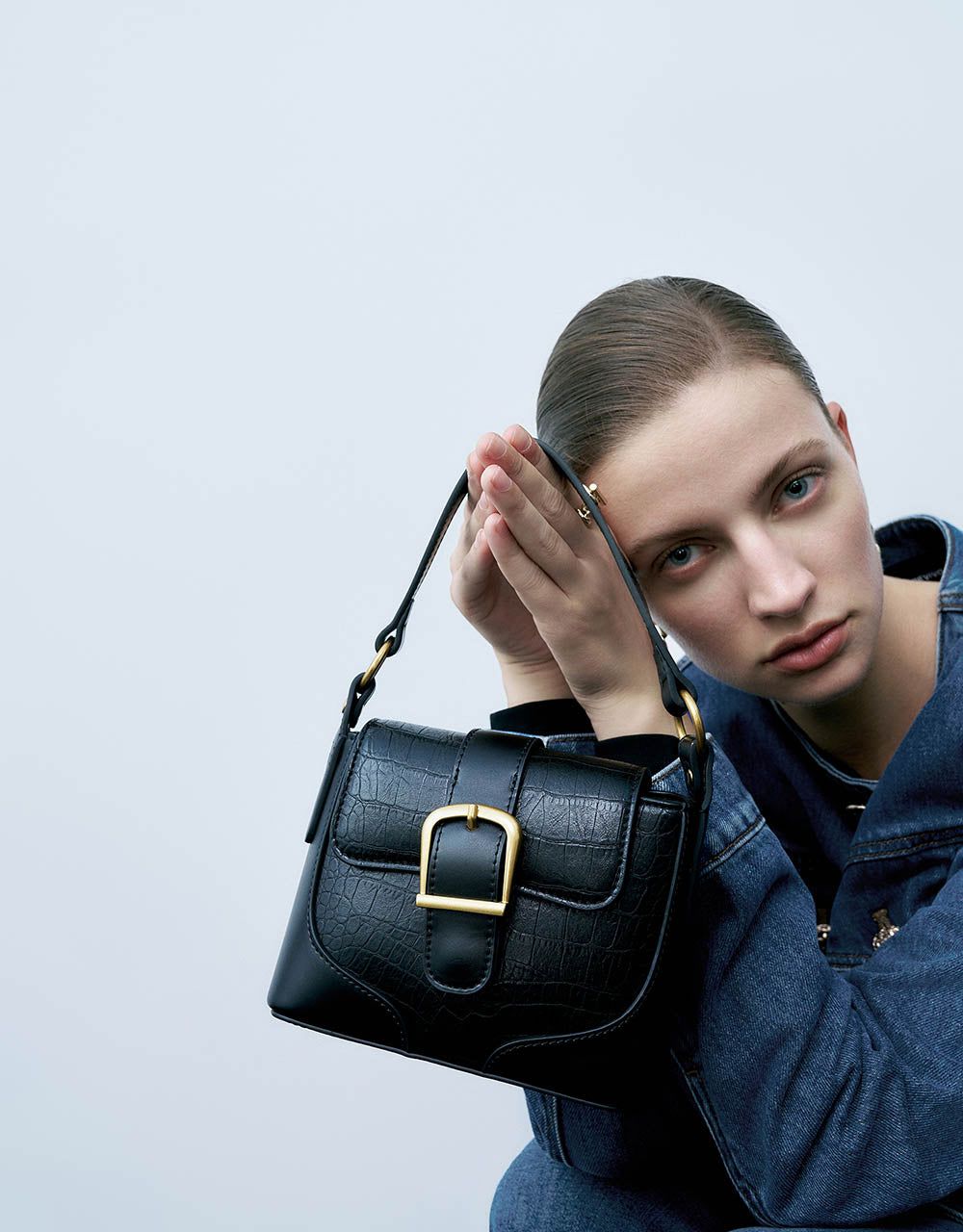 Crew Neck Denim Jacket sold by Urban Revivo product image thumbnail 5