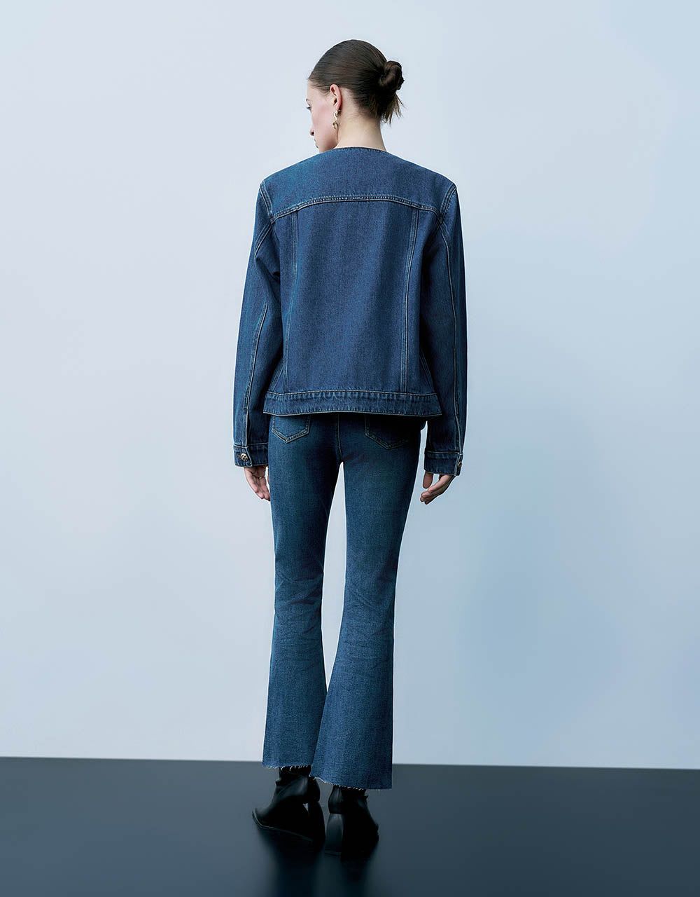 Crew Neck Denim Jacket sold by Urban Revivo product image thumbnail 4