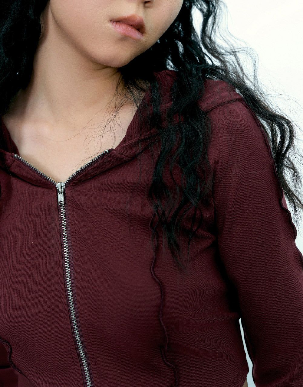 Zipper Front Hooded Jacket sold by Urban Revivo product image thumbnail 5