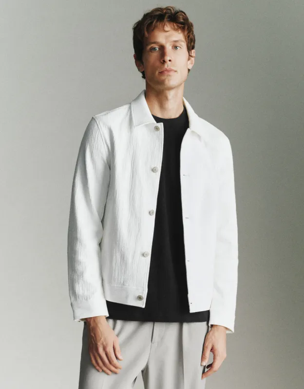 Button Up Straight Jacket sold by Urban Revivo