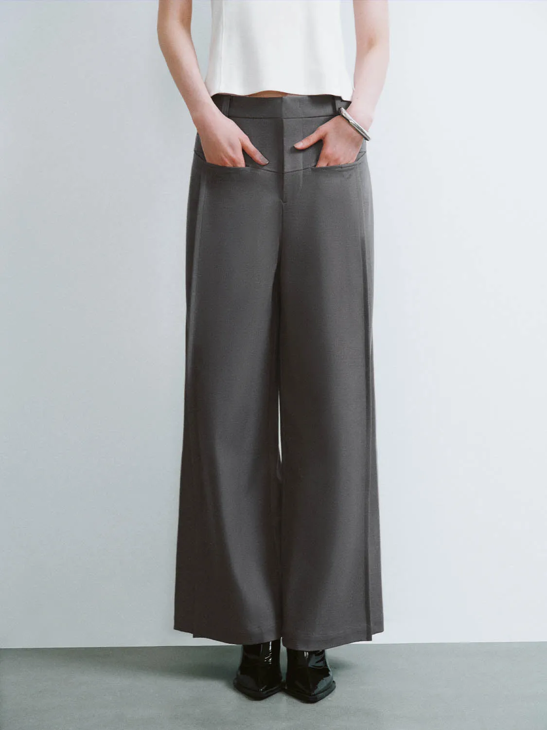 Wide-Leg Pants sold by Urban Revivo product image thumbnail 2