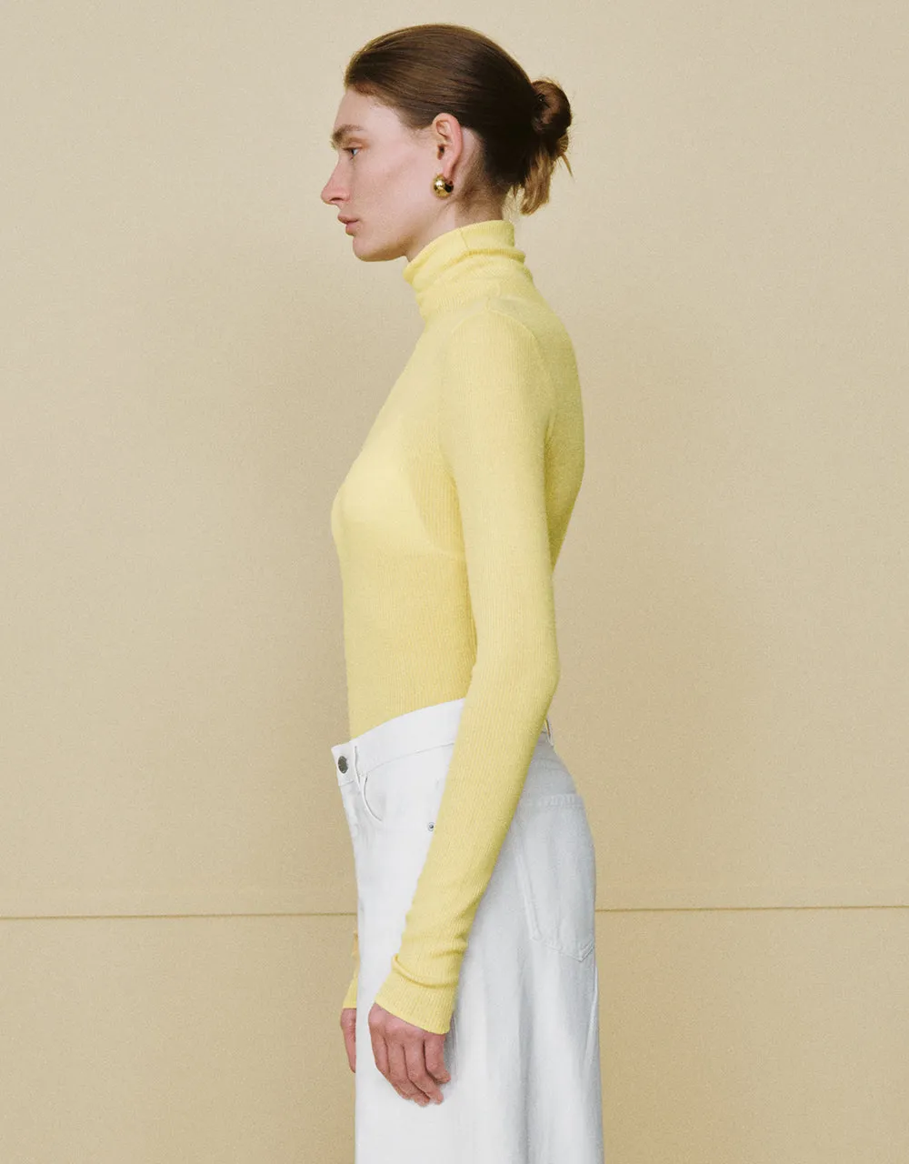 Turtle Neck Skinny Knitted T-Shirt sold by Urban Revivo product image thumbnail 3